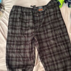 St John’s Bay Plaid Black and Gray Men's Pajama Pants
